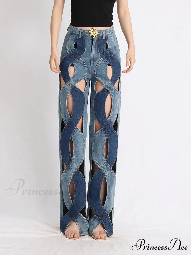 LOPEZ Elegant JEANS Blue / S