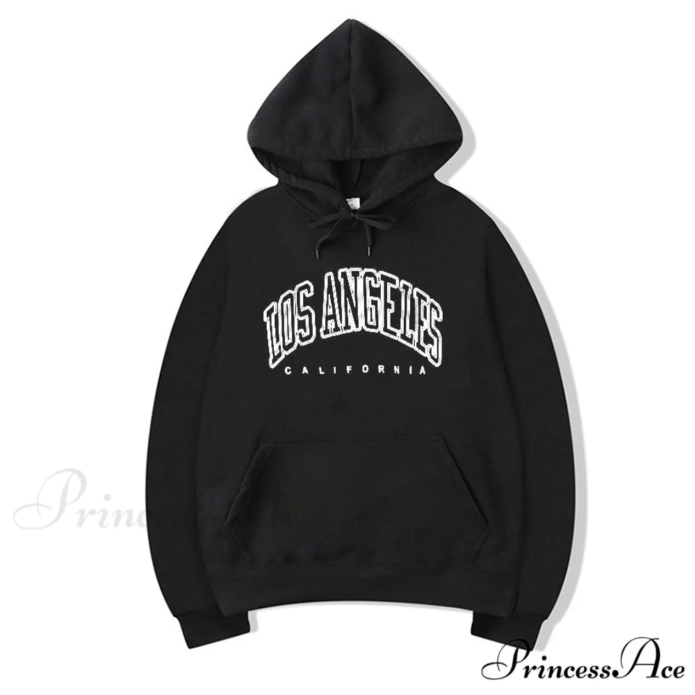 Los Angeles California Print Hoody Pullover