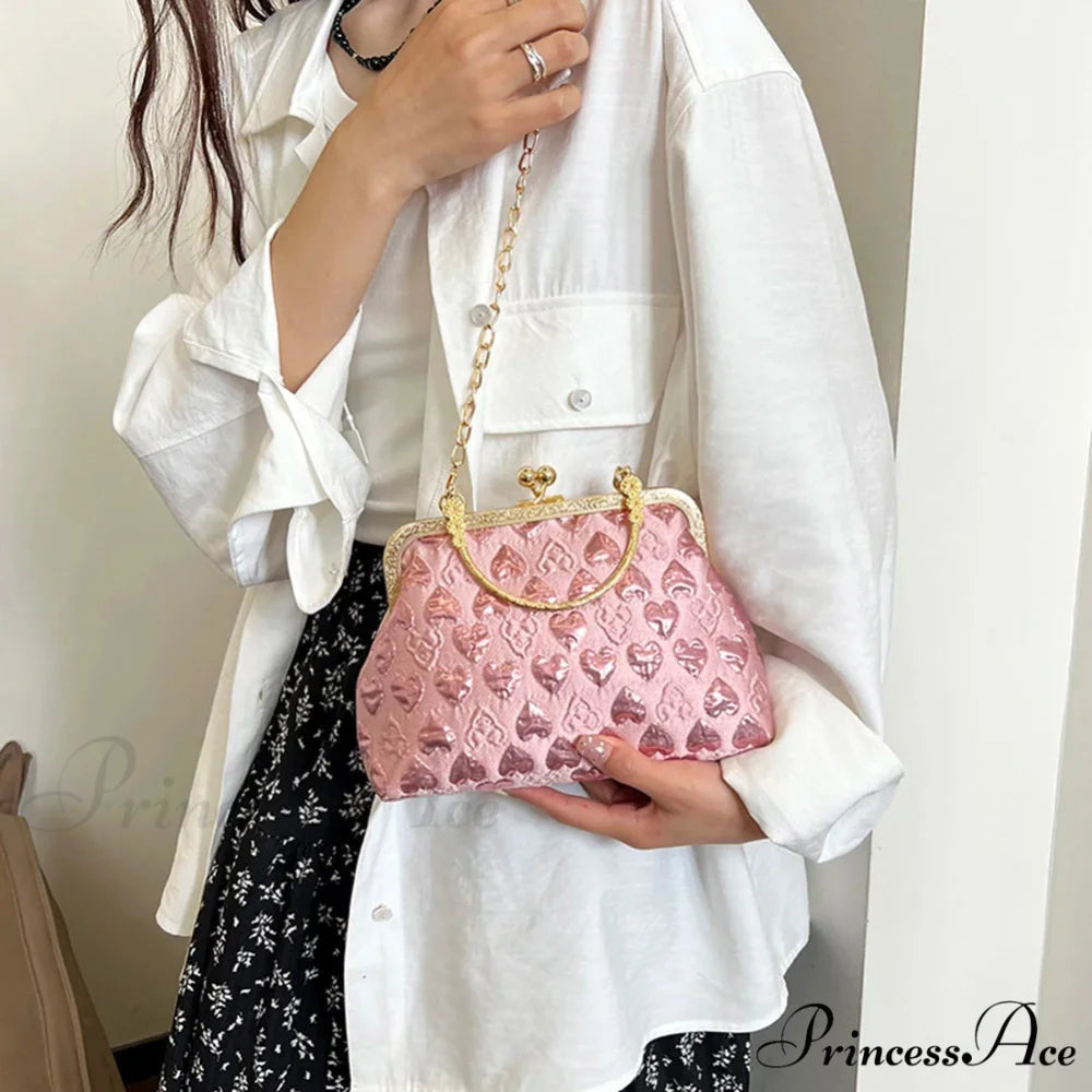 Love Design Chic Evening Clutch Chain Crossbody Bag clutchbag-250126