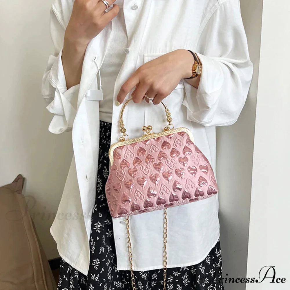 Love Design Chic Evening Clutch Chain Crossbody Bag clutchbag-250126