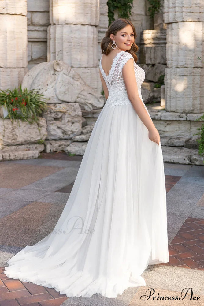 Love Devotion A-line Trendy White Wedding Dress