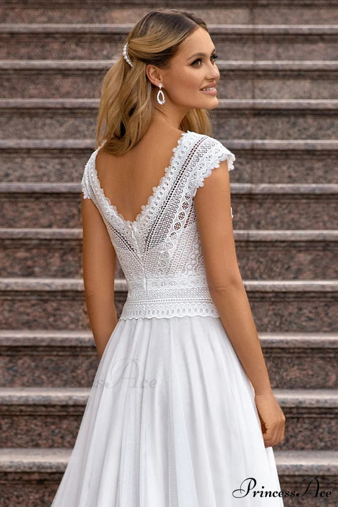 Love Devotion A-line Trendy White Wedding Dress