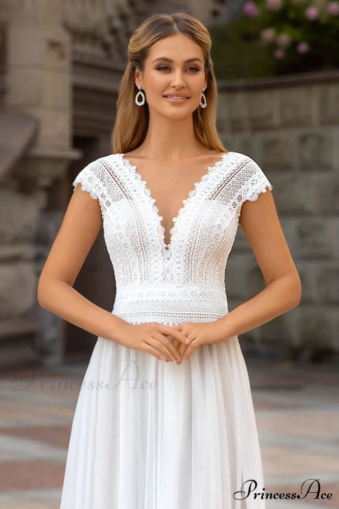 Love Devotion A-line Trendy White Wedding Dress