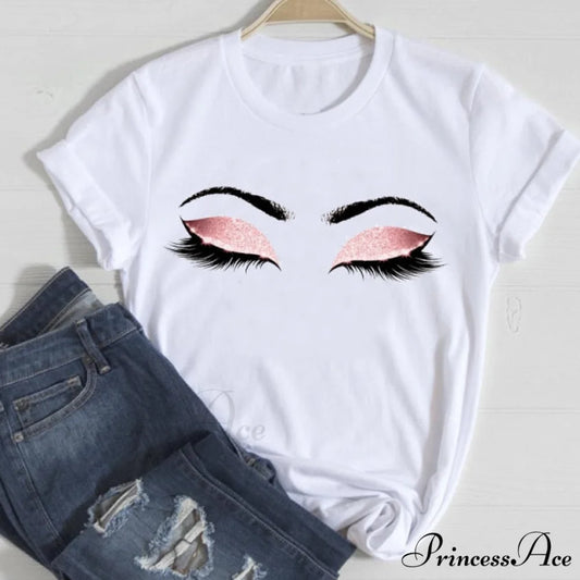 Love Fashion 90s Trend Graphic Tshirt eyes / S
