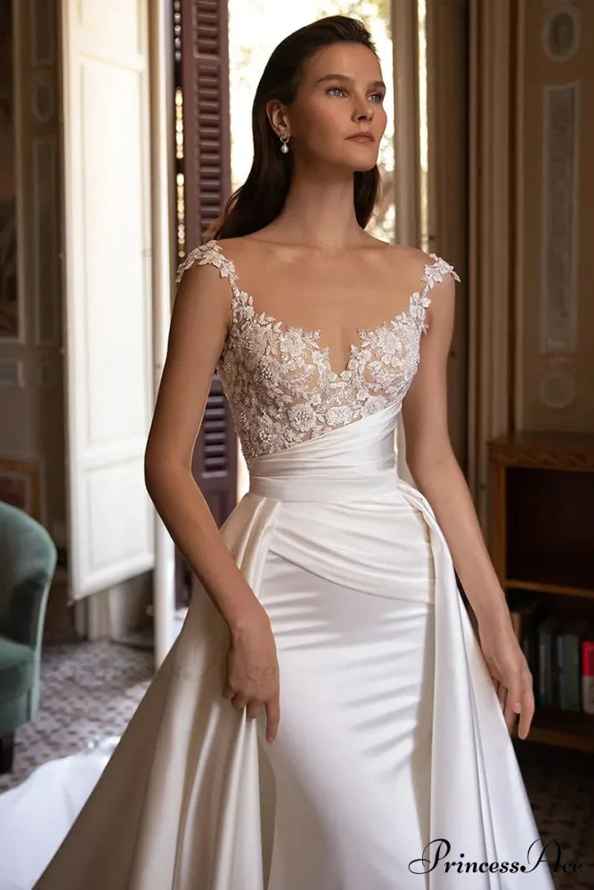 Lovestruck Satin Graceful Wedding Dress