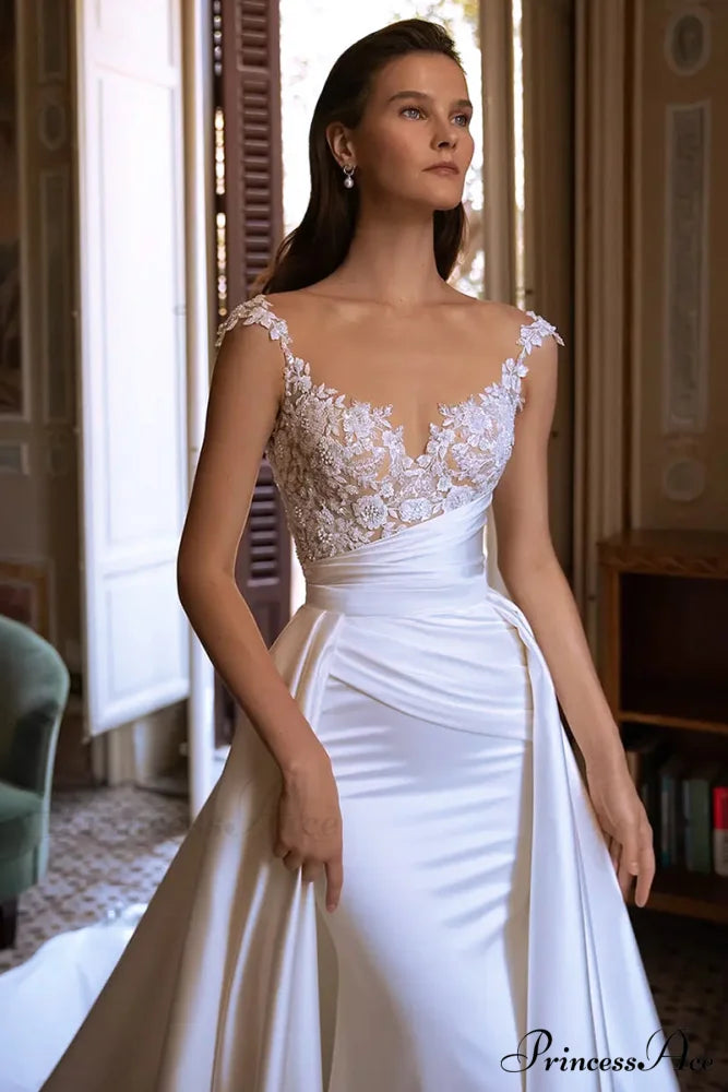 Lovestruck Satin Graceful Wedding Dress