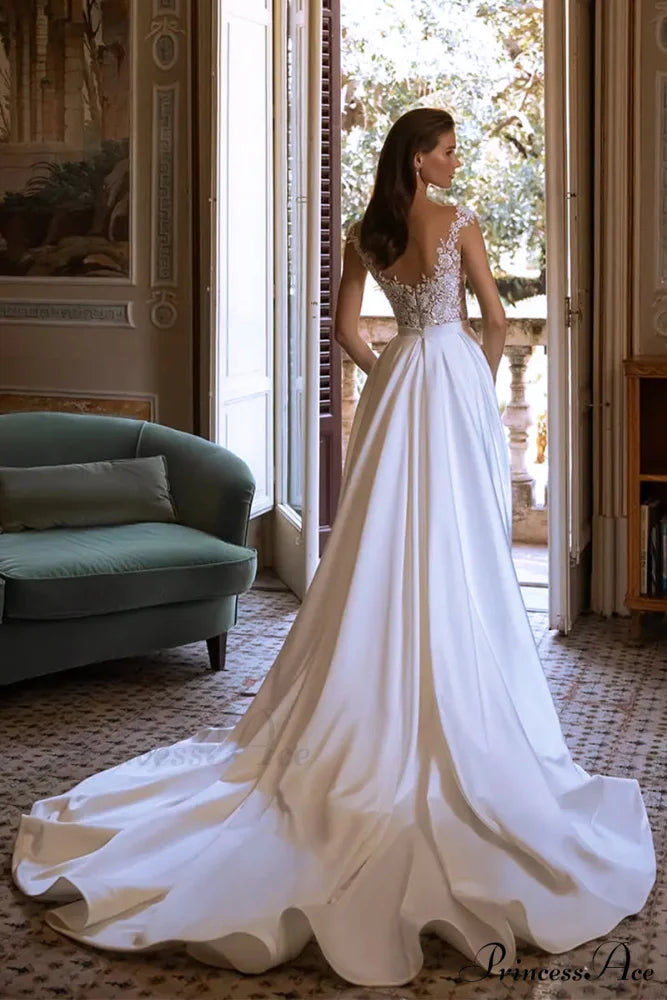 Lovestruck Satin Graceful Wedding Dress