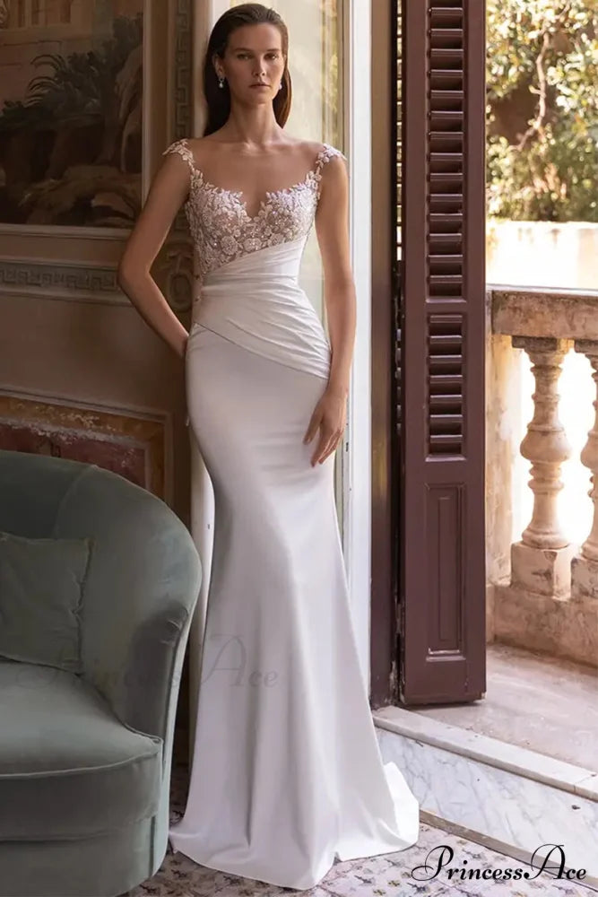 Lovestruck Satin Graceful Wedding Dress