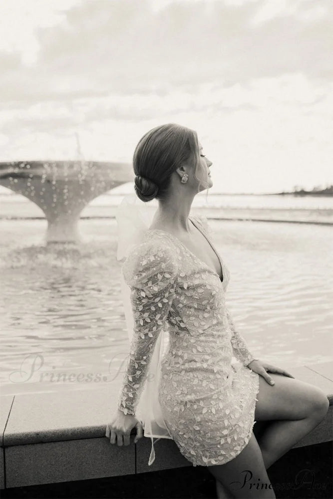 Lovingly Yours Graceful Lace Mini Dress Ivory / 6