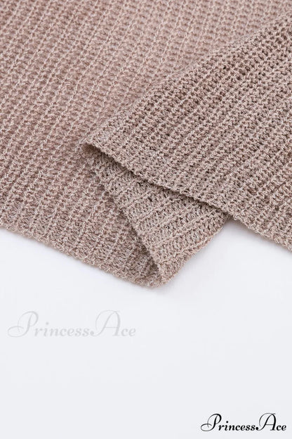 Low Dolman Slouchy High Gray Arm Sweater