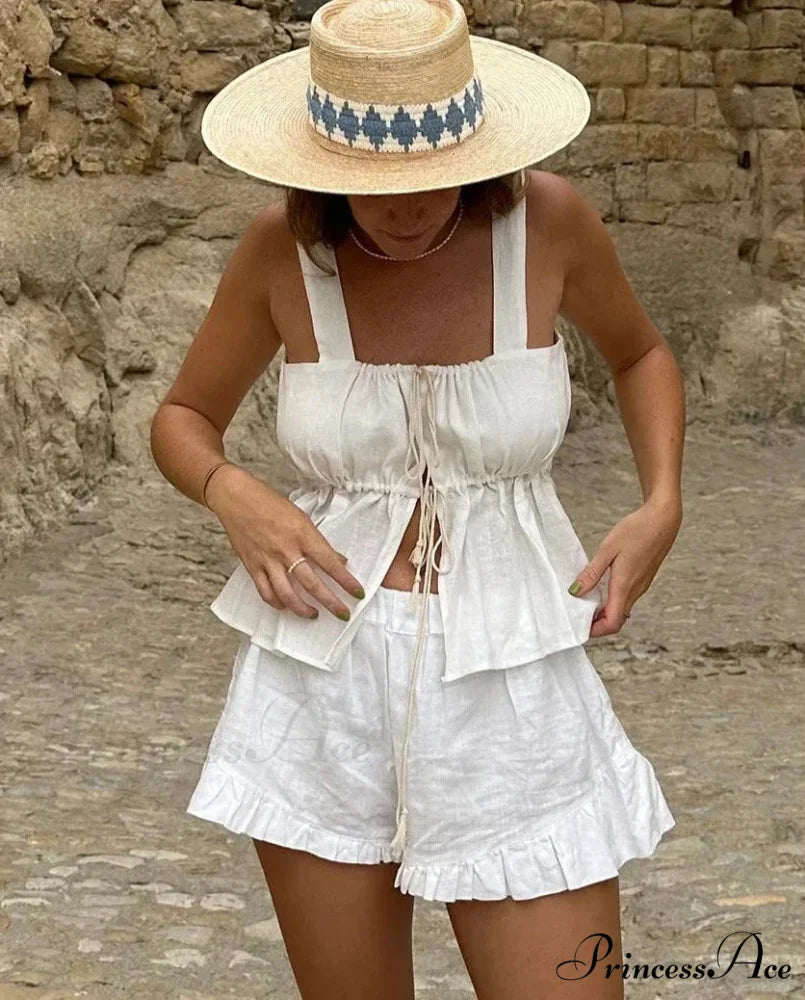 LUCIA TWO Stylish PIECE SET White / S