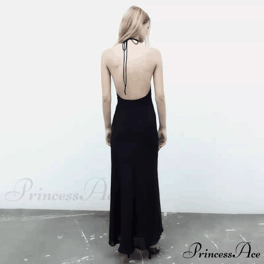 Luna Halter Stylish A-Line Formal Dress