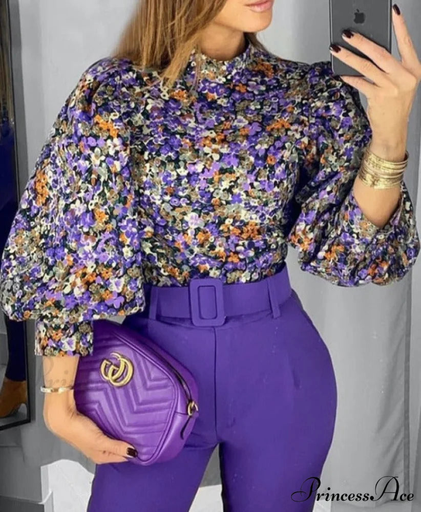 Lurdes Blouse purple / S