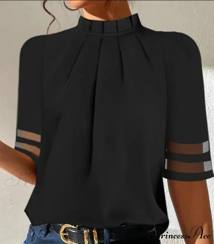 LURDESS Women’s Blouse Shotr sleeve / S