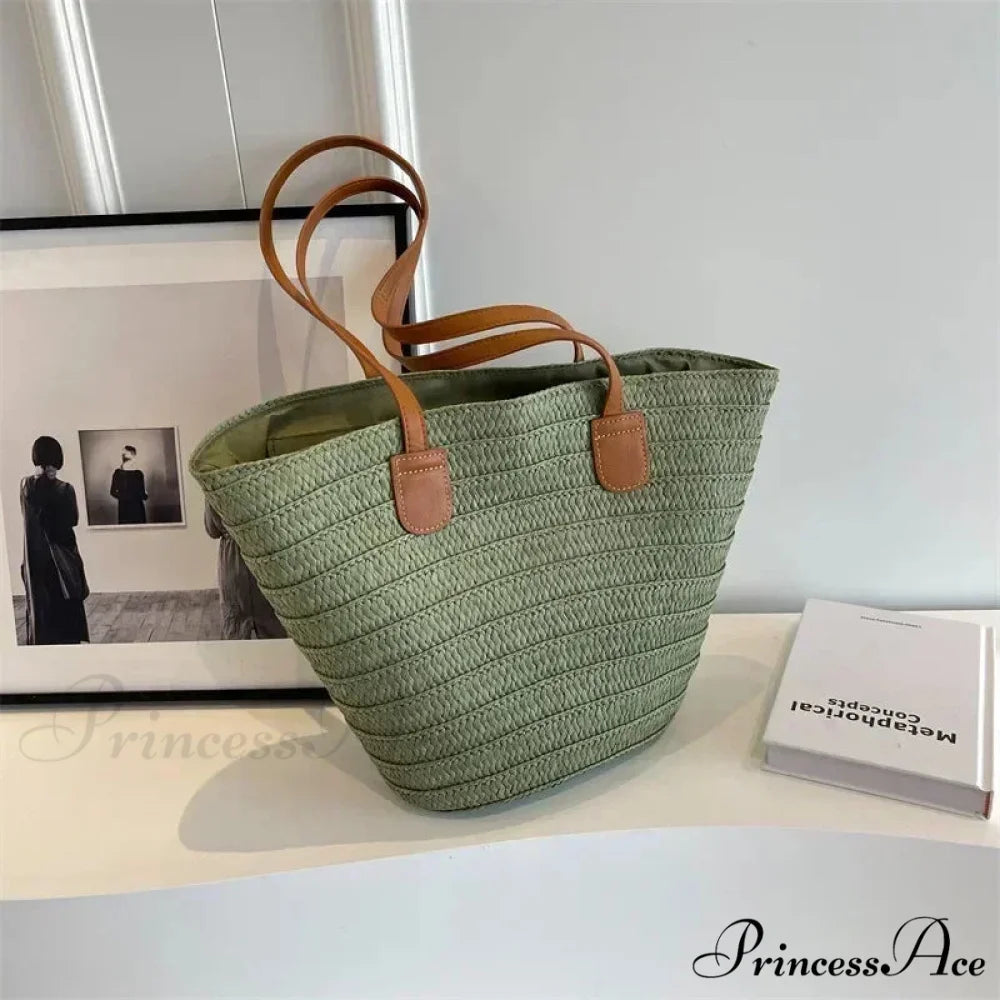 Luxurious Texture Traveler Shoulder Bag Green shoulder-250126