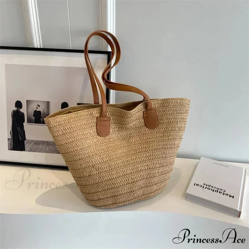 Luxurious Texture Traveler Shoulder Bag Khaki shoulder-250126
