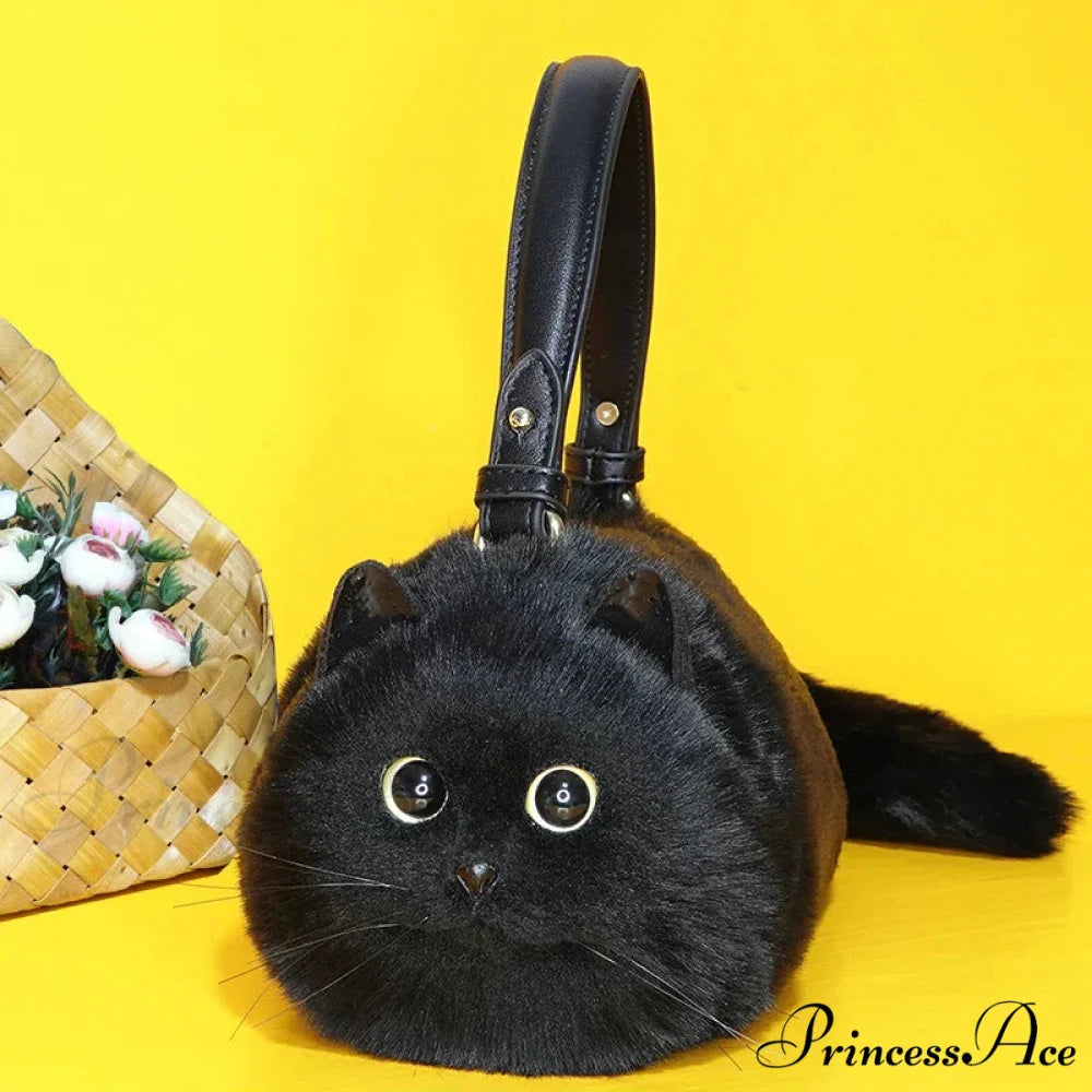 Luxury Mini High Quality Cute Black Cat Women’s Fashion Crossbody Bag BIG