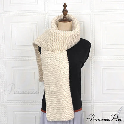 Luxury Plaid Cashmere Long Bandana Pashmina Scarf for Women APRICOT 3