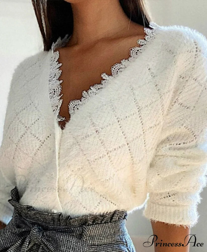 LYDIA LACE SWEATER