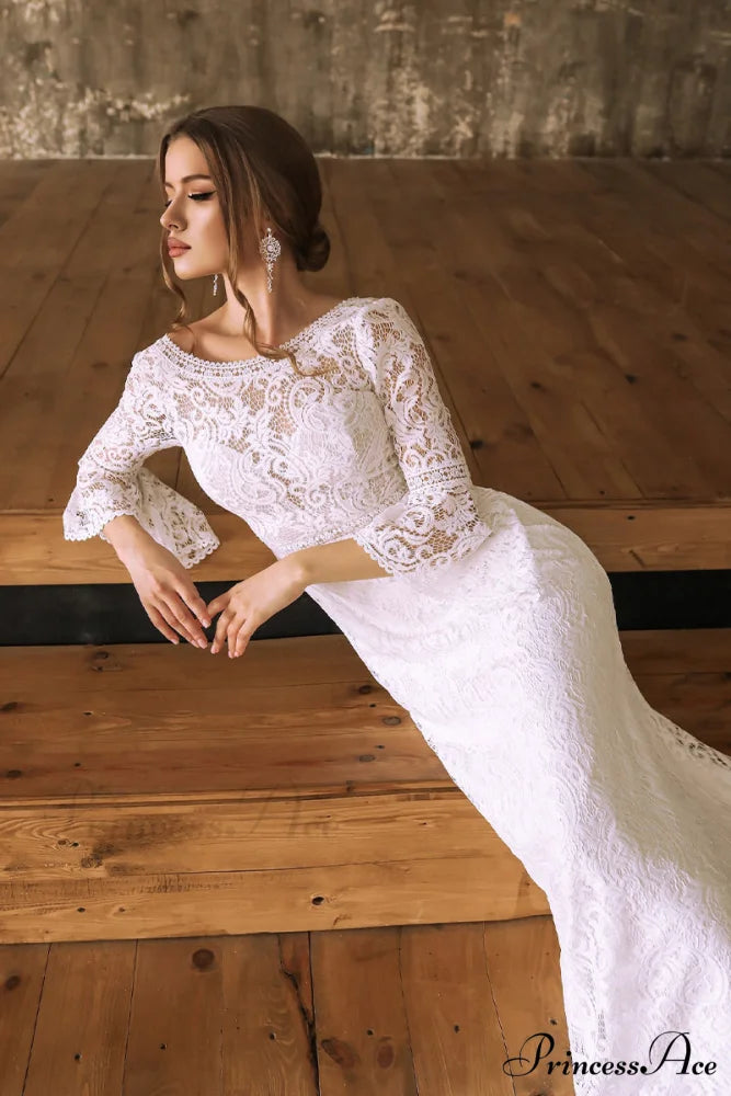 Magical Eternity Lace Trendy Mermaid Wedding Dress