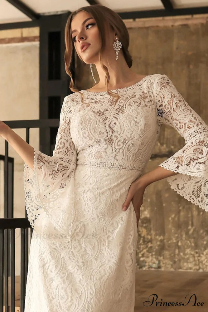 Magical Eternity Lace Trendy Mermaid Wedding Dress