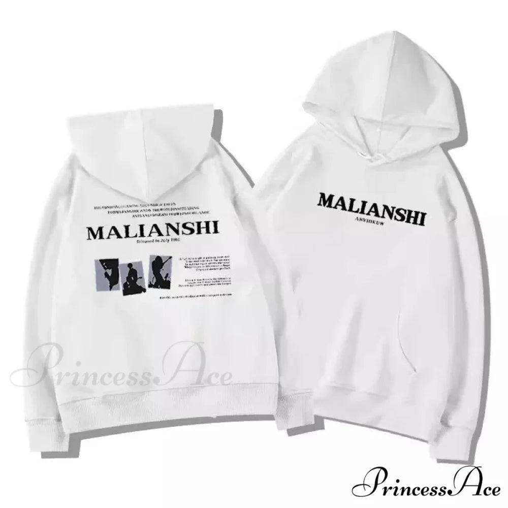 Main Street Correspondence Print Urban Music Hoodie hoodies-241228