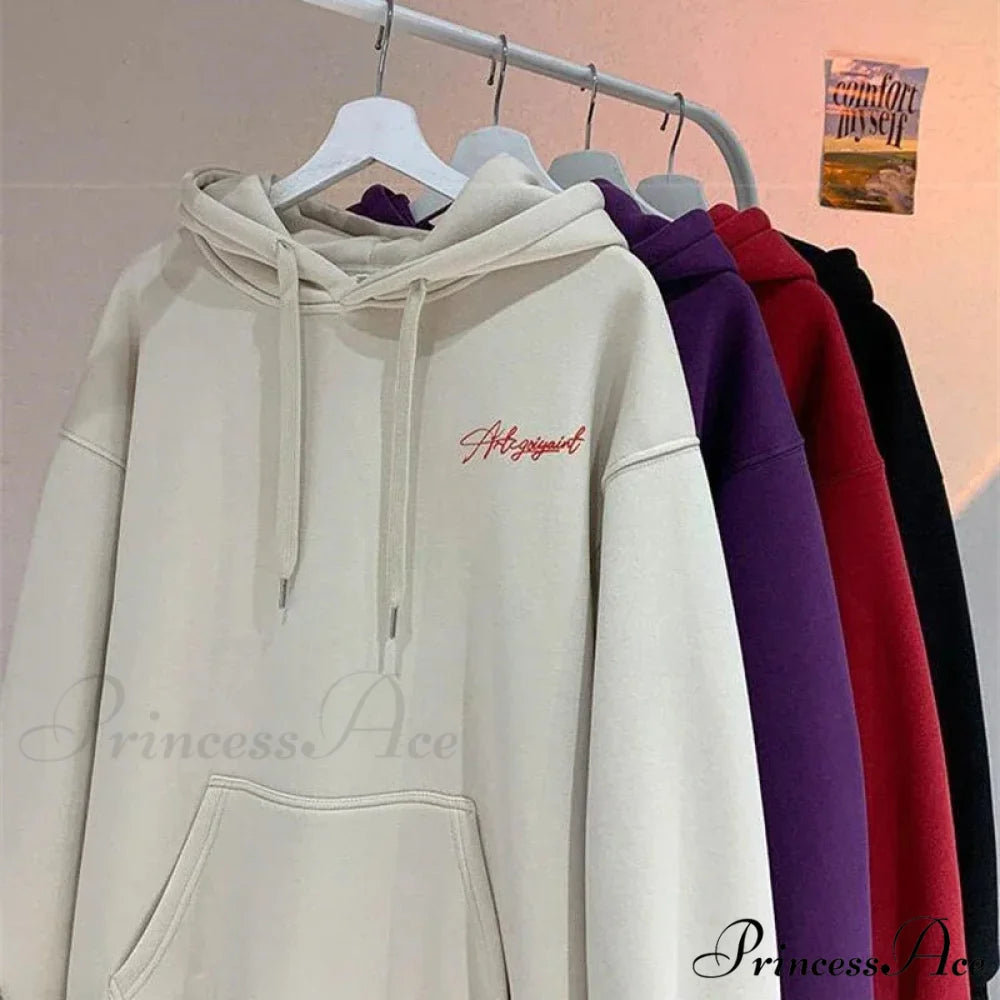Main Street Correspondence Printed Generously Sized Hoodie hoodies-241228