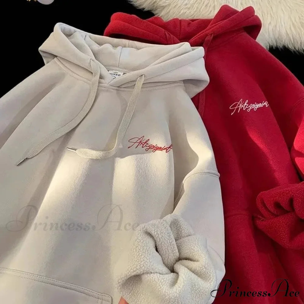 Main Street Correspondence Printed Generously Sized Hoodie hoodies-241228