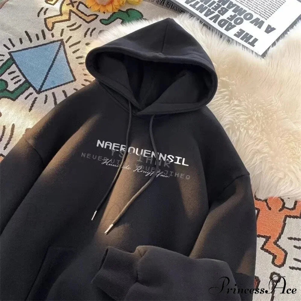 Main Street Correspondence Printed Hoodie hoodies-241228