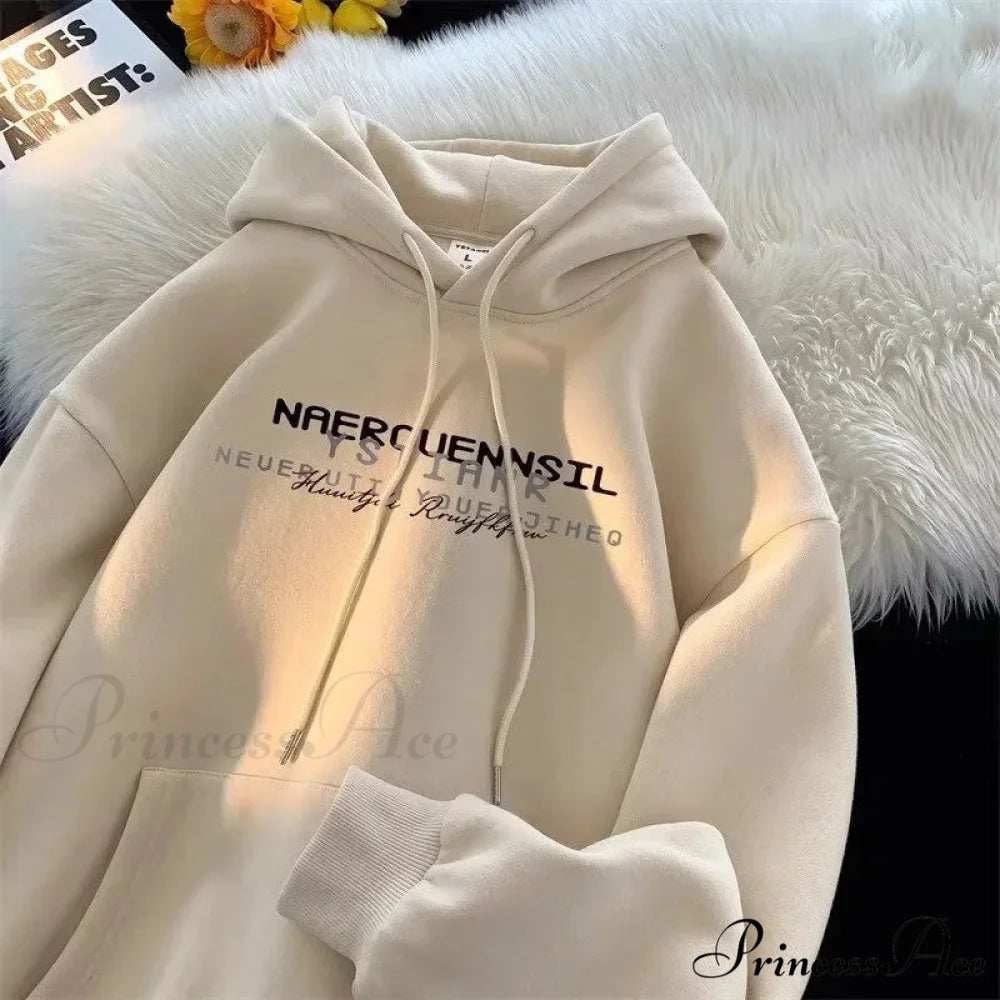 Main Street Correspondence Printed Hoodie hoodies-241228