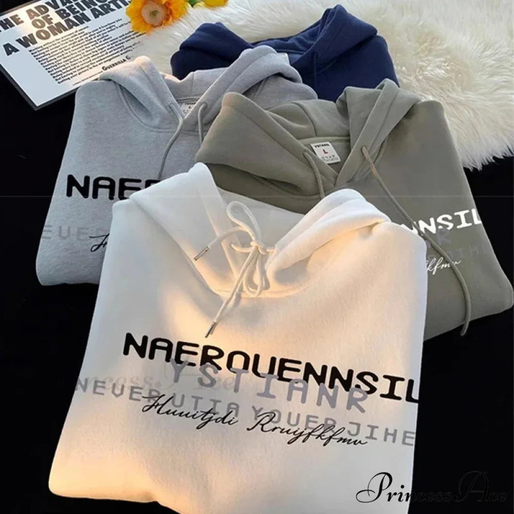 Main Street Correspondence Printed Hoodie hoodies-241228