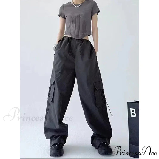 Main Street Folded Informal Trousers Dark Grey / S pants-241228
