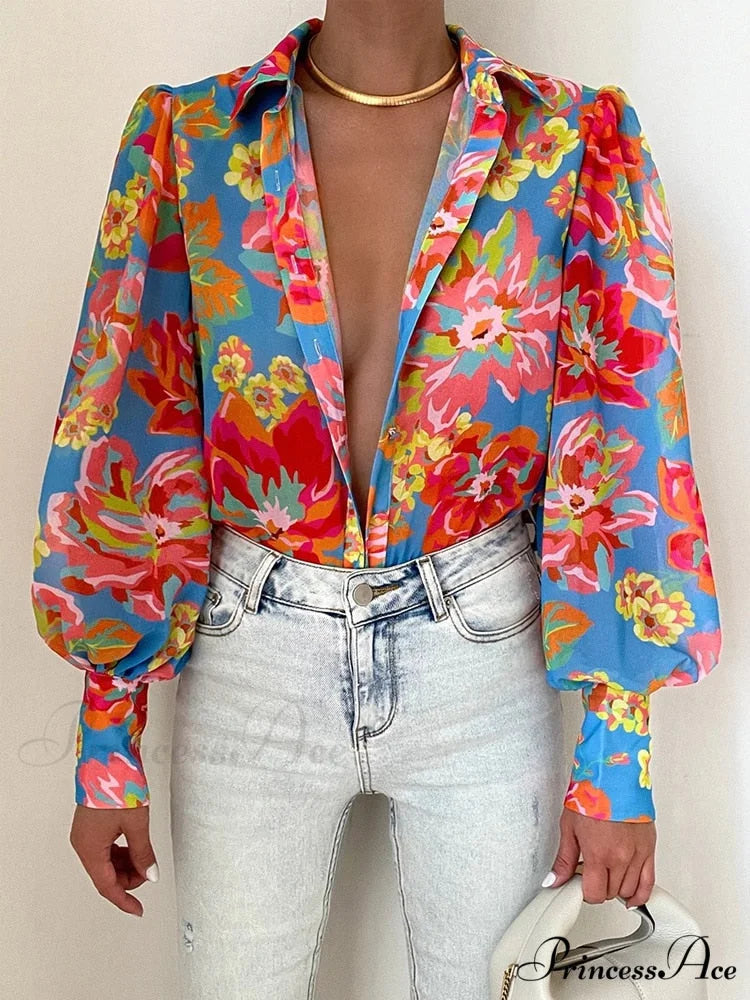 Malyna Blouse 03 Blue / S