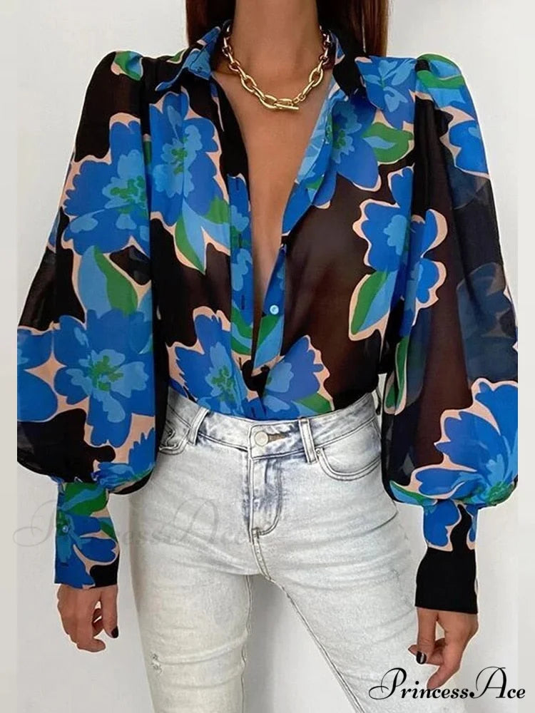 Malyna Blouse 07 Blue / S