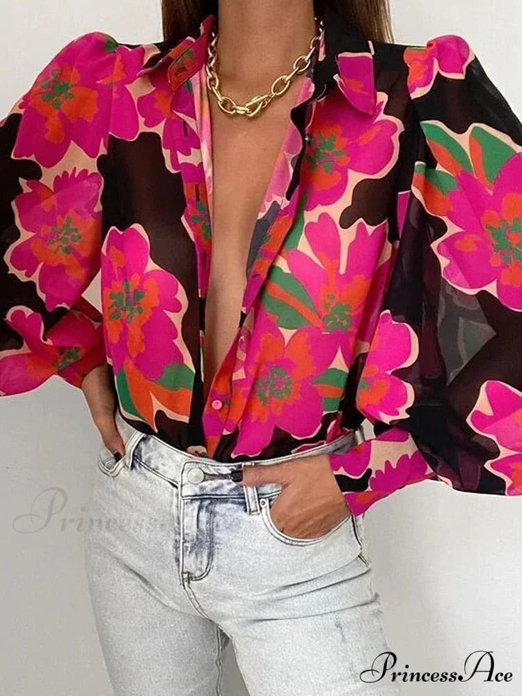 Malyna Blouse 08 Red / S