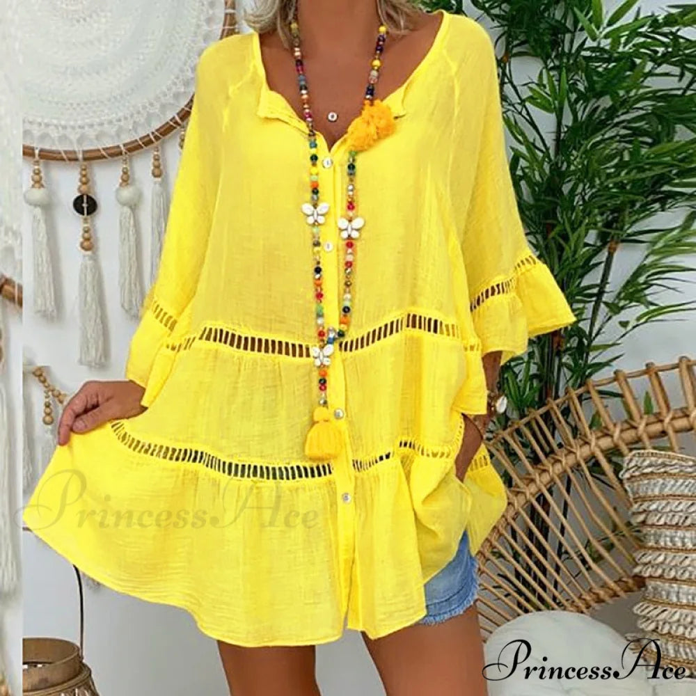 MALYNA Women’s Shirt Yellow / S