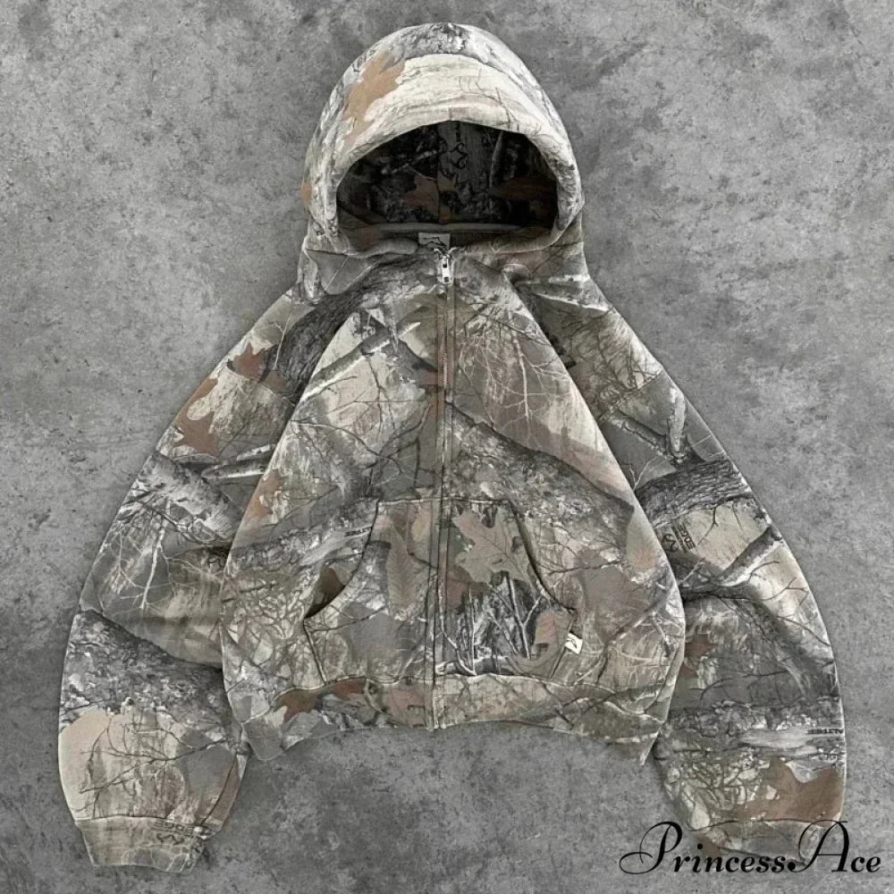 Maple Leaf Visual Pullover Hoodie brown 2 / S hoodies-241228