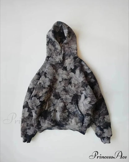 Maple Leaf Visual Pullover Hoodie hoodies-241228