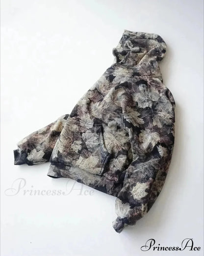 Maple Leaf Visual Pullover Hoodie hoodies-241228