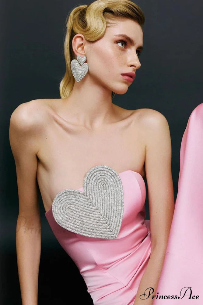 Marchesa Strapless Graceful Maxi Dress