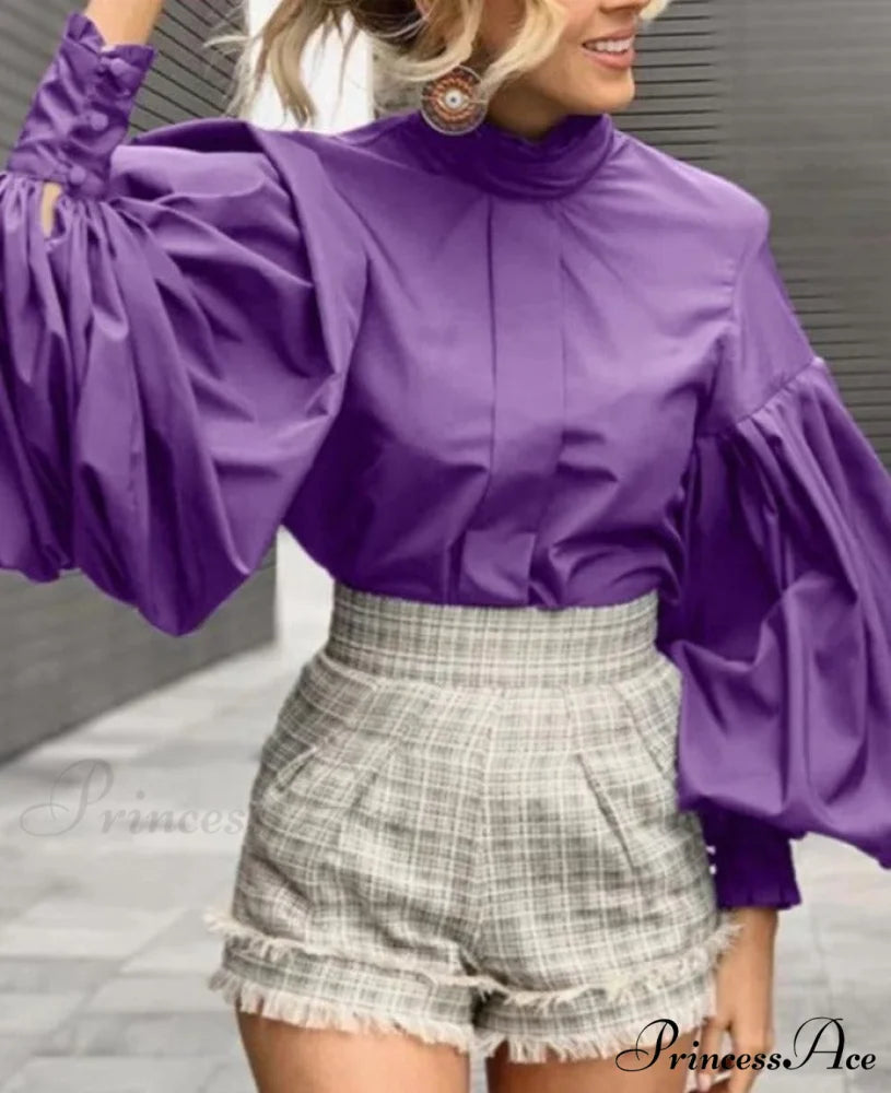 MARINO VINTAGE SHIRT - Plus Size S / (Style A)Purple