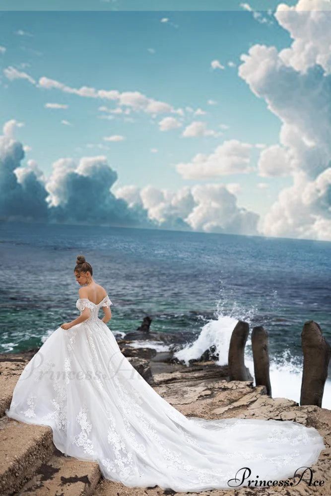 Marley Strapless Graceful A-line Wedding Dress