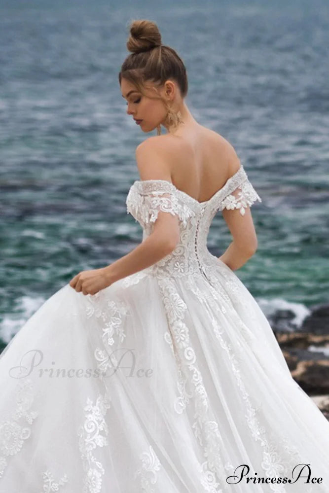 Marley Strapless Graceful A-line Wedding Dress