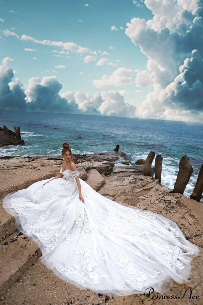 Marley Strapless Graceful A-line Wedding Dress