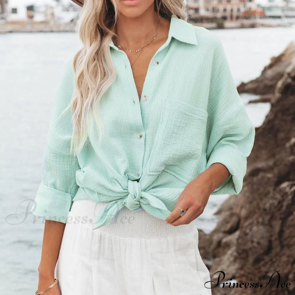Marly Blouse Mint Green / S