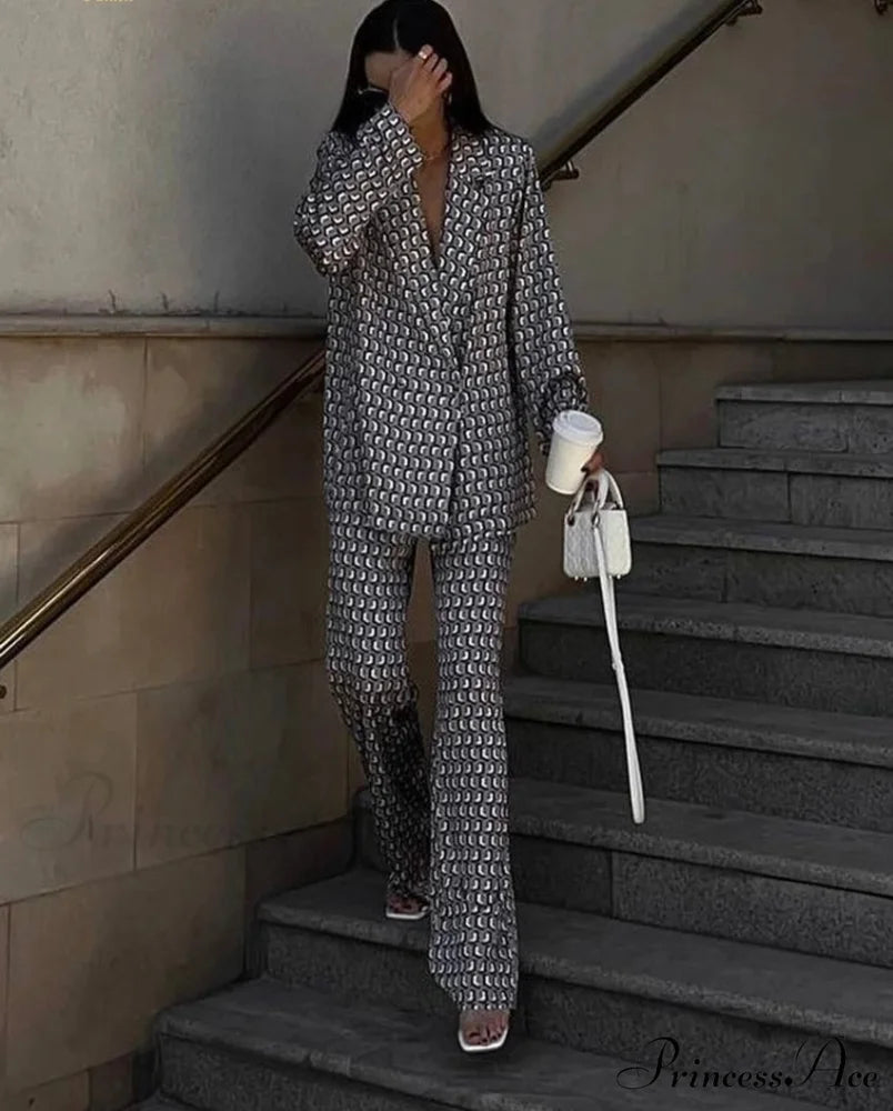 MARRI TWO Stylish PIECE SET Grey / L
