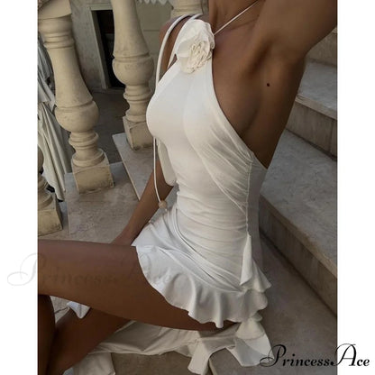 Meadow Formal Open Charming Back Ruffled Dress