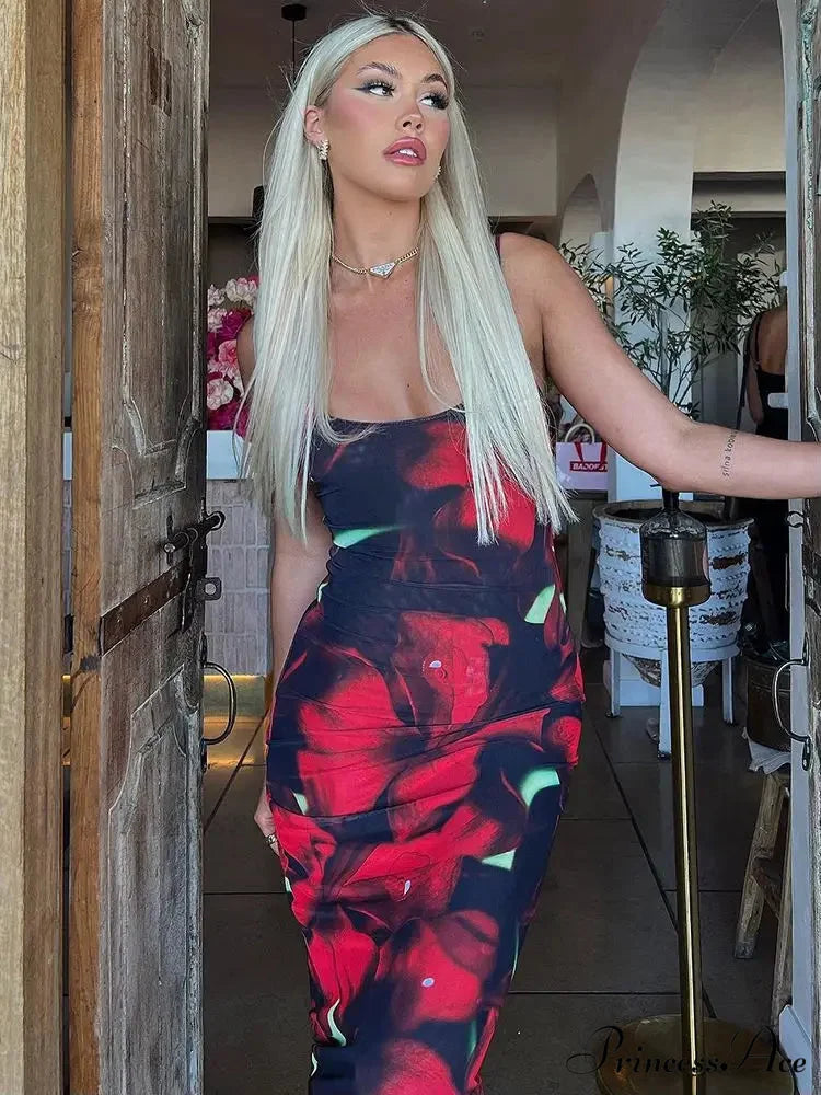 MELA Elegant MAXI DRESS Print / S