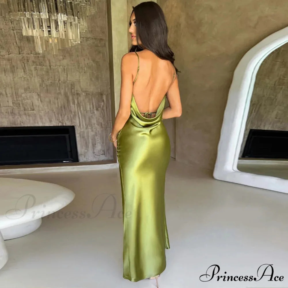 Mermaid Evening Long Sleeves Square Collar Wedding Occasion Backless Sexy Y2K Clothes Bodycon Dress