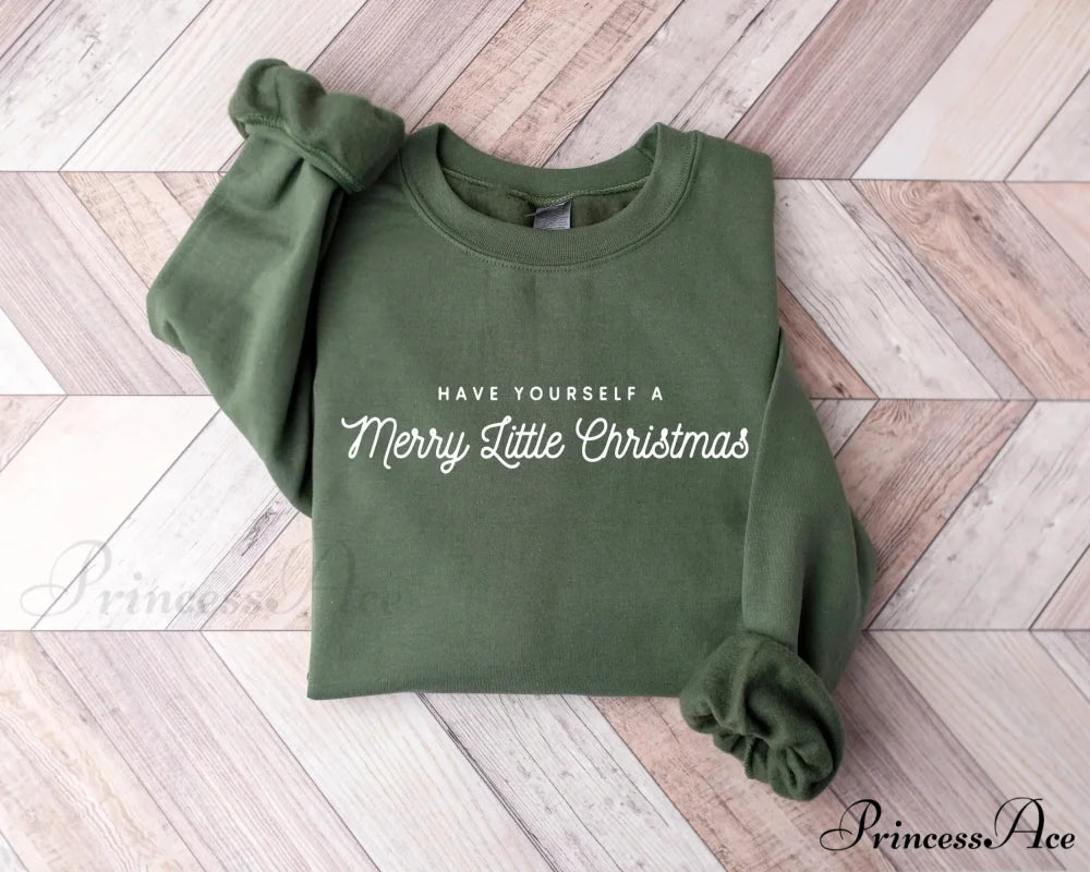 Merry Little Christmas Voguish Campus All-match Female Christmas Hoodie Green / S Christmas Hoodies-L